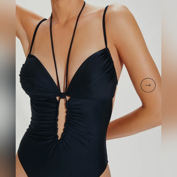Vix Paula Hermanny Womens Black Mag One Piece Bathing Suit Size Small NWT - Picture 12 of 14